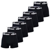 ellesse Herren Boxer Shorts, 7er Pack - Yema 7 Pack Boxer Shorts, Logo, Cotton Stretch Schwarz S