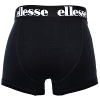 ellesse Mens Boxer Shorts, 7 Pack - Yema 7 Pack Boxer Shorts, Logo, Cotton Stretch Black S (Small)