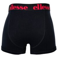 ellesse Herren Boxer Shorts, 7er Pack - Yema 7 Pack Boxer Shorts, Logo, Cotton Stretch Schwarz/Bunt M