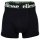 ellesse Mens Boxer Shorts, 7 Pack - Yema 7 Pack Boxer Shorts, Logo, Cotton Stretch Black/coloured M (Medium)