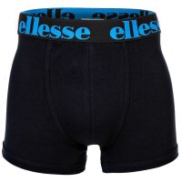 ellesse Mens Boxer Shorts, 7 Pack - Yema 7 Pack Boxer Shorts, Logo, Cotton Stretch Black/coloured 5XL (XXXXX-Large)