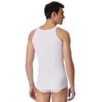 SCHIESSER Herren Unterhemd 2er Pack - Sport-Jacke, Original Feinripp White L (Large)