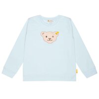 Steiff childrens sweatshirt - teddy application, squeaker, cotton stretch, uni