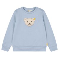 Steiff childrens sweatshirt - teddy application, squeaker, cotton stretch, uni