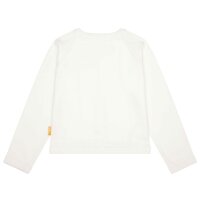 Steiff Mädchen Strickjacke - Teddy-Applikation, Rundhals, Knopfleiste, Baumwolle Natur 92