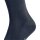 FALKE Herren Socken - Tiago, Strümpfe, Baumwolle, Logo, lang, einfarbig Blau 41-42