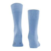 FALKE Mens Socks - Tiago, Socks, Cotton, Logo, long, solid color Light blue 41-42