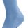 FALKE Herren Socken - Tiago, Strümpfe, Baumwolle, Logo, lang, einfarbig Hellblau 41-42