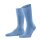 FALKE Mens Socks - Tiago, Socks, Cotton, Logo, long, solid color Light blue 41-42