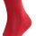 FALKE Mens Socks - Tiago, Socks, Cotton, Logo, long, solid color Red 45-46