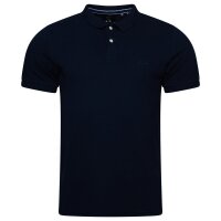 Superdry Mens Polo Shirt - Vint Destroy Polo, Short Sleeve, Button Placket, Cotton