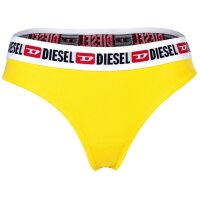 DIESEL Damen String 3er Pack - UFST-Stars-Threepack, Tanga, Slip, Cotton Stretch Schwarz/Lila/Gelb L