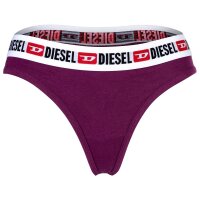 DIESEL Damen String 3er Pack - UFST-Stars-Threepack, Tanga, Slip, Cotton Stretch Schwarz/Lila/Gelb L