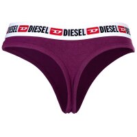 DIESEL Damen String 3er Pack - UFST-Stars-Threepack, Tanga, Slip, Cotton Stretch Schwarz/Lila/Gelb L