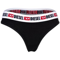 DIESEL Womens String 3-Pack - UFST-Stars-Threepack, Thong, Panties, Cotton Stretch Black/Purple/Yellow L (Large)