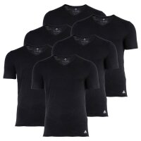 Adidas Herren T-Shirt, 6er Pack - Active Core Cotton, V-Ausschnitt, uni