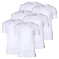 Adidas Herren T-Shirt, 6er Pack - Active Core Cotton, V-Ausschnitt, uni