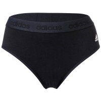 adidas womens briefs, 2-pack - Bikini briefs, Smart Cotton Solid, Logo, uni Black S (Small)