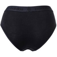 adidas womens briefs, 2-pack - Bikini briefs, Smart Cotton Solid, Logo, uni Black S (Small)