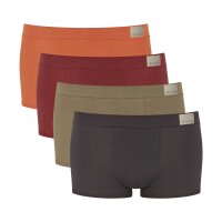 Sloggi Mens Boxer Shorts, 4 Pack - GO Natural Hipster C4P, organic cotton