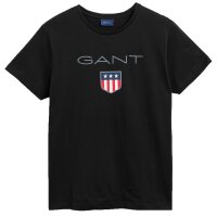 GANT Mens T-Shirt - SHIELD T-SHIRT, round neck, short...