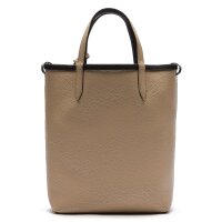 LACOSTE Damen Handtasche - ANNA Vertical Shopping Bag, Wendetasche, Two Tone, 29x22x10cm (HxBxT) Schwarz/Beige