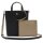 LACOSTE Damen Handtasche - ANNA Vertical Shopping Bag, Wendetasche, Two Tone, 29x22x10cm (HxBxT) Schwarz/Beige
