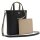 LACOSTE Damen Handtasche - ANNA Vertical Shopping Bag, Wendetasche, Two Tone, 29x22x10cm (HxBxT) Schwarz/Beige