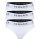 VERSACE Damen Slips 3er Pack - Unterwäsche, Unterhose, Baumwolle, Logobund, einfarbig Weiß M