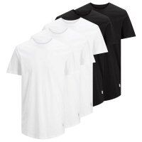 Jack & Jones Mens T-Shirt, 5-Pack - JJENOA, Short...