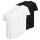 Jack & Jones Mens T-Shirt, 5-Pack - JJENOA, Short Sleeve, Round Neck, Cotton, Solid Color