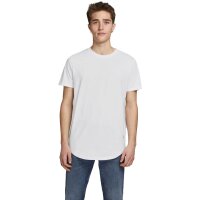 JACK&JONES Herren T-Shirt, 5er Pack - JJENOA, kurzarm, Rundhals, Baumwolle, einfarbig Weiß/Schwarz S