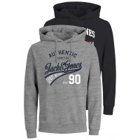 JACK&JONES Herren Hoodie, 2er Pack - JJETHAN SWEAT...