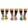 United Oddsocks Mens Socks, 6 Socks Pack - Stockings, Motto Socks Addict 39-46 (UK 6-11)
