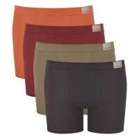 Sloggi Mens Long Boxer Shorts, 4er Pack - GO Natural Short C4P, Organic Cotton