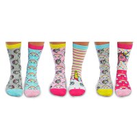 United Oddsocks Ladies Socks, 6 Socks Pack - Stockings, Motto Be a Unicorn 37-42 (UK 6,5-10,5)
