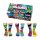 United Oddsocks Kids Socks, 6 Individual Socks - Gift Box, Motif Socks The Mashers
