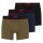 HUGO Herren Boxershorts, 3er Pack - Boxer Briefs Triplet Pack, Cotton Stretch