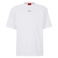 HUGO Herren T-Shirt - DAPOLINO, Rundhals, Kurzarm, Logo, Baumwolle