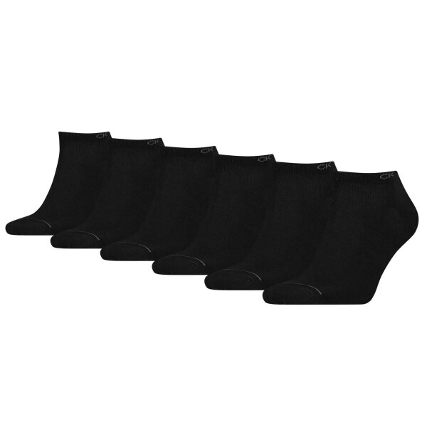 Calvin Klein Herren Sneaker Socken, 6 Pack - THOMAS ECOM, Kurzsocken, One Size Schwarz 40-46