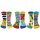 United Oddsocks Kids Socks, 6 Individual Socks - Gift Box, Motif Socks