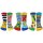 United Oddsocks Kinder Socken, 6 individuelle Socken - Geschenkbox, Motivsocken