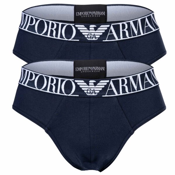 EMPORIO ARMANI Men Slips 2 Pack - ENDURANCE, Briefs, Underwear, Stretch Cotton