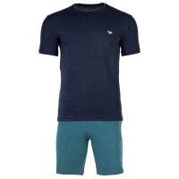 EMPORIO ARMANI Herren Schlafanzug Set, 2-tlg. - ENDURANCE, Pyjama, kurz, Rundhals, Stretch Cotton