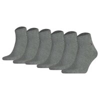 TOMMY HILFIGER Herren Socken, 6er Pack - Mens Quarter, ECOM Grau 39-42