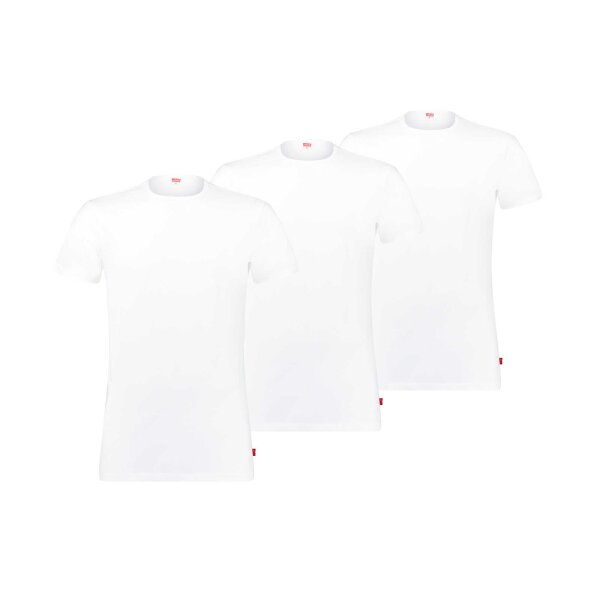LEVIS Mens t-shirts, 3-pack - round neck 3P ECOM, short sleeve, solid color