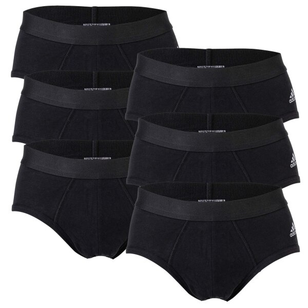 adidas mens briefs, 3-pack - Briefs, Active Flex Cotton, Logo, 3 stripes, uni Black L (Large)