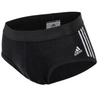 adidas mens briefs, 3-pack - Briefs, Active Flex Cotton, Logo, 3 stripes, uni Black L (Large)
