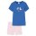 SCHIESSER Girls Pajamas - Short Sleeve, Children, Organic Cotton, Animal Motif Blue/Light Pink 116