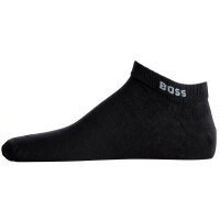 BOSS mens sneaker socks, 5-pack - 5P AS Uni CC, short, cotton mix, plain Black 43-46